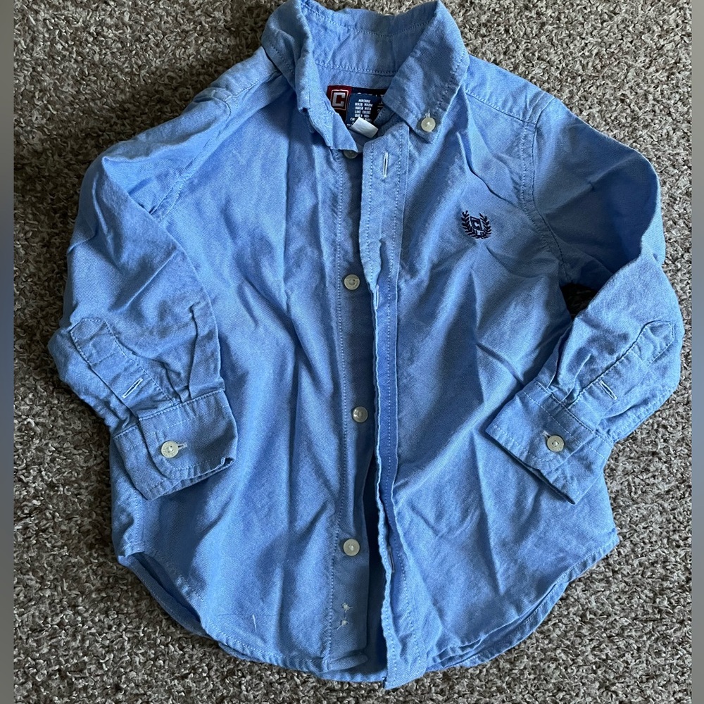 Long-Sleeved Kid’s Chaps Button Down Shirt 2T